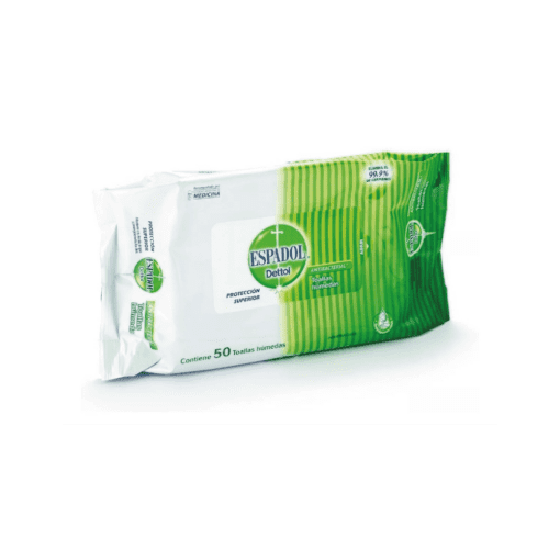 ESPADOL DETTOL 50 TOALLAS ANTICABTERIALES