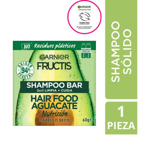 GARNIER FRUCTIS SHAMPOO FOOD SOLID AGUACATE x60 ml