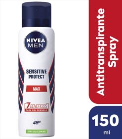 NIVEA DESODORANTE AEROSOL SENSITIVE FOR MEN X 150 ML