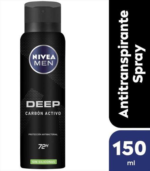 NIVEA MEN DESODORANTE ANTITRANSPIRANTE DEEP ORIGINAL AEROSOL X 150 ML