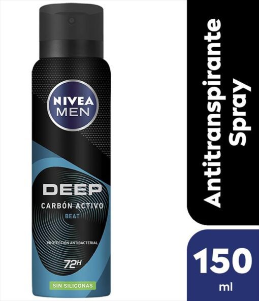 NIVEA DESODORANTE SPRAY DEEP BEAT FOR MEN X 150 ML