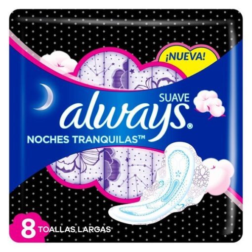 ALWAYS TOALLITAS NOCHE SUAVE CON ALAS X 16 UNIDADES