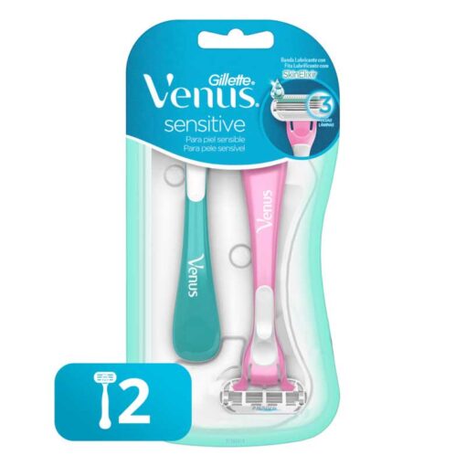 MÁQUINA DE AFEITAR VENUS SENSITIVE X 2 UNIDADES