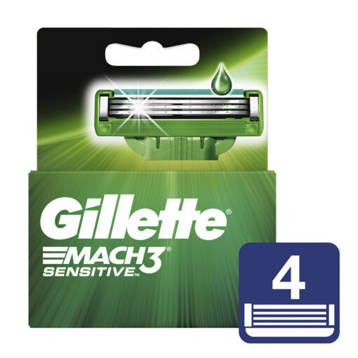GILLETTE MACH3 HOJAS DE AFEITAR SENSITIVE X 4 UNIDADES