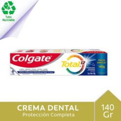 COLGATE CREMA DENTAL TOTAL 12 PROFESSIONAL WHITENING TUBO RECICLABLE X 140 GRS