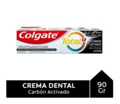 COLGATE CREMA TOTAL 12 CARBON ACTIVADO X 90GR