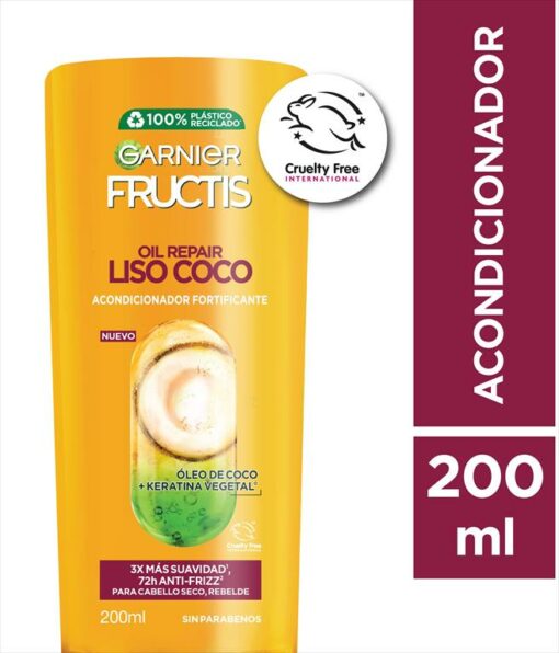 GARNIER FRUCTIS ACONDICIONADOR OIL LISO COCO X 200 ML