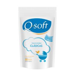 Q-SOFT TOALLITAS HÚMEDAS CLASICAS DOY PACK X 50 UNIDADES