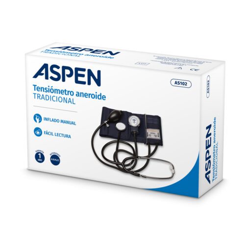 ASPEN TENSIÓMETRO ANAEROIDE CON ESTETOSCOPIO AS 102