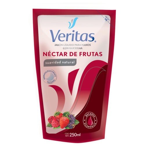 VERITAS JABÓN LÍQUIDO REPUESTO NECTAR DE FRUTAS X 250 ML