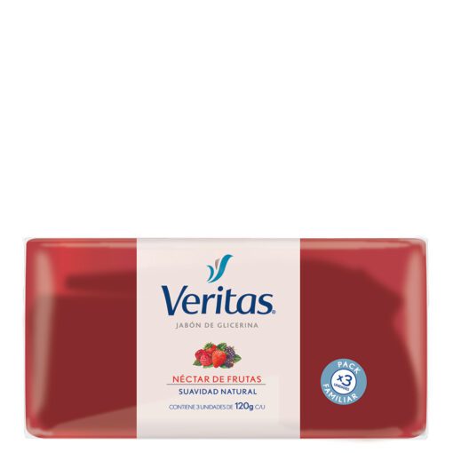 VERITAS JABÓN NECTAR DE FRUTAS 3 X 120 GR