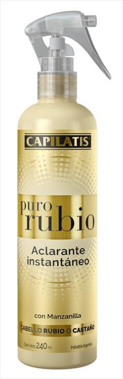 CAPILATIS LÍNEA PURO RUBIO ACLARANTE INSTANTÁNEO EN SPRAY X 250 ML