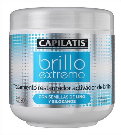 CAPILATIS LÍNEA BRILLO EXTREMO TRATAMIENTO RESTAURADOR X 200 GR