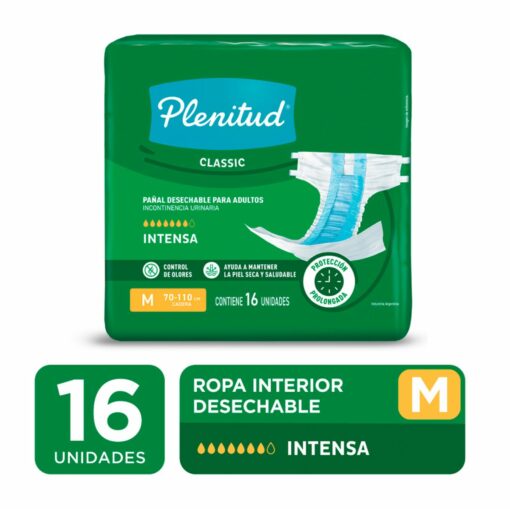 PLENITUD CLASSIC PAÑAL M X 16 UNIDADES