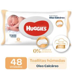 HUGGIES TOALLITAS HÚMEDAS ÓLEO CALCÁREO x48 un.