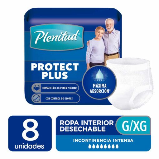 PLENITUD PROTECT PLUS ROPA INTERIOR DESECHABLE G/XG X 8 UNIDADES