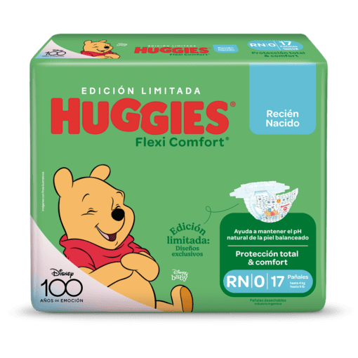 HUGGIES PAÑAL FLEX COMFORT UNISEX RECIEN NACIDO x 17 Unidades