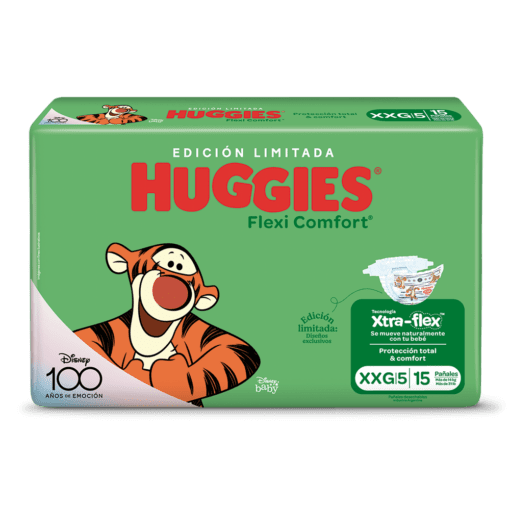 HUGGIES PAÑAL FLEXI CONFORT XXG X 15
