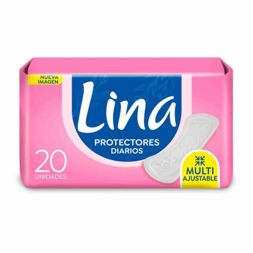 LINA PROTECTOR DIARIO ANATÓMICO SIN PREFUME X 20 UNIDADES