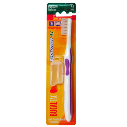 BUCAL TAC CEPILLO DENTAL EVOLUTION 4.1 / 4 HILERAS CON CAPUCHÓN