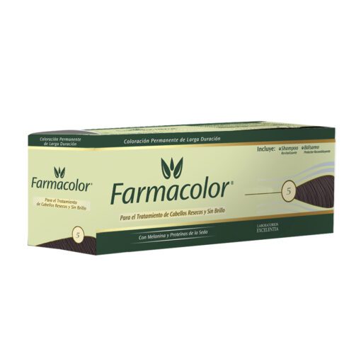 FARMACOLOR TINTURA N° 5 CASTAÑO CLARO