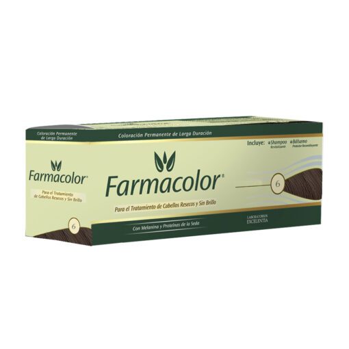 FARMACOLOR TINTURA N° 6 RUBIO OSCURO