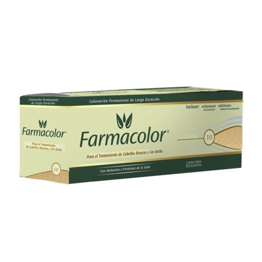 FARMACOLOR TINTURA N° 10 RUBIO CLARO/CLARO