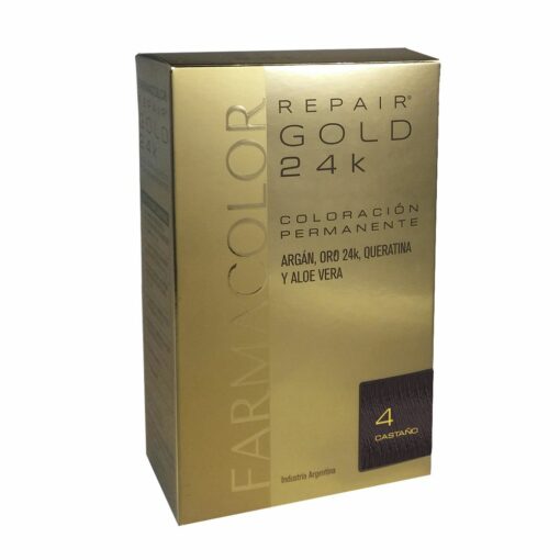 FARMACOLOR GOLD KIT TINTURA N° 4 CASTAÑO