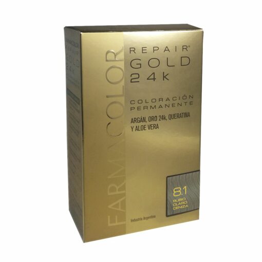 FARMACOLOR  GOLD KIT TINTURA N° 8.1 RUBIO CLARO CENIZA