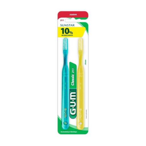 GUM CEPILLO DENTAL CLASSIC 211 TWIN Envase x2