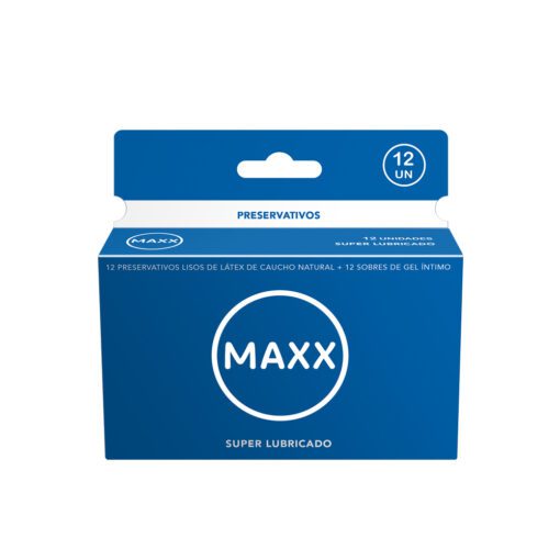 MAXX PRESERVATIVOS SUPER LUBRICADO X 12 UNIDADES