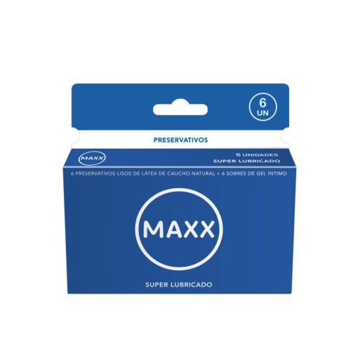 MAXX PRESERVATIVO SUPER LUBRICADO X 6 UNIDADES