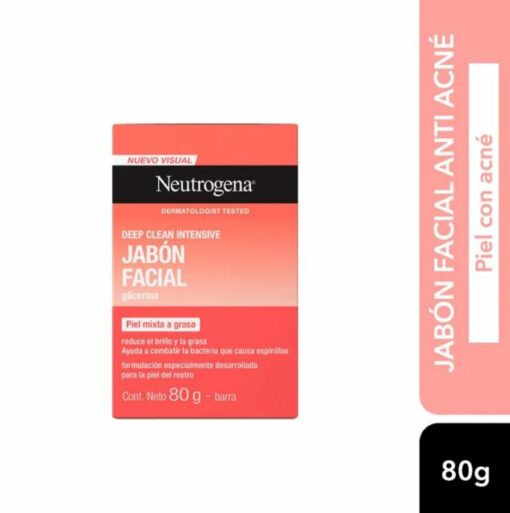 NEUTROGENA DEEP CLEAN BARRA DE LIMPIEZA FACIAL X 80GR