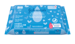 JOHNSON BABY TOALLITAS DE LA CABEZA A LOS PIES X 44 UNIDADES