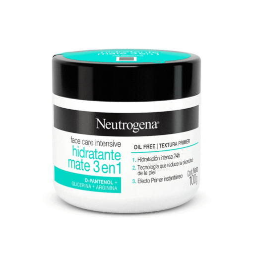 NEUTROGENA CREMA HIDRATANTE MATE 3EN1 FACE CARE INTENSIVE X 100 ML