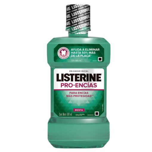 LISTERINE ENJUAGUE BUCAL PROTECCIÓN DIENTES Y ENCÍAS x500 ml