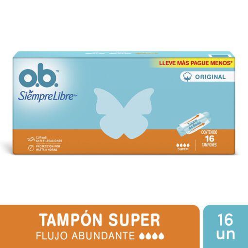 OB TAMPONES ORIGINAL SUPER X 16 UNIDADES