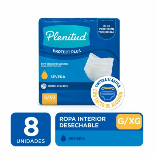 PLENITUD PROTECT ROPA INTERIOR ACTIVE PLUS G/XG X 8 UNIDADES