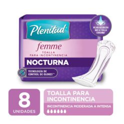 PLENITUD FEMME NOCTURNAS SIN ALAS X 8 UNIDADES