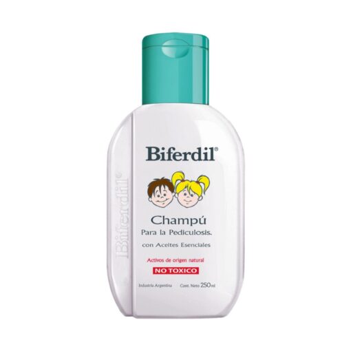 BIFERDIL SHAMPOO PARA PEDICULOSIS PREVENTIVO ACEITES ESENCIALES X 250 ML