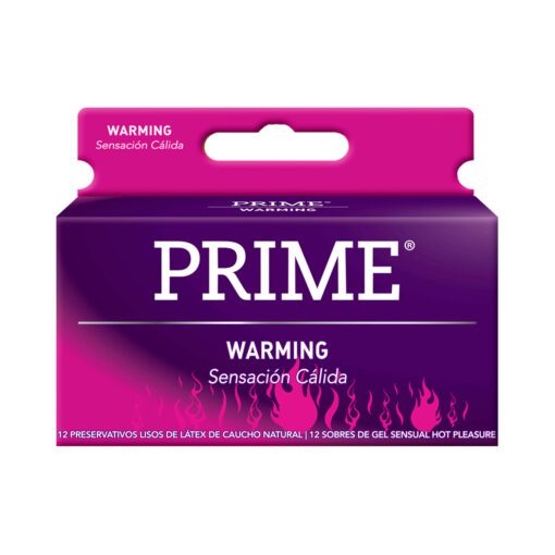 PRIME PRESERVATIVOS WARMING SENSACIÓN CÁLIDA X 12 UNIDADES