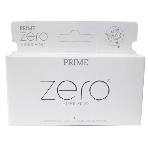 PRIME ZERO HIPER FINO X 6 PRESERVATIVO DE LÁTEX CAUCHO