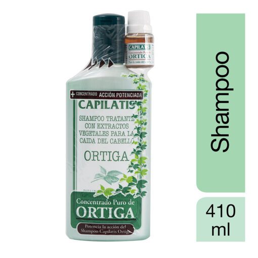 CAPILATIS LÍNEA ORTIGA SHAMPOO CABELLOS GRASOS X 410 ML + CONCENTRADO PURO DE ORTIGA