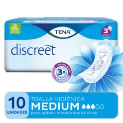 TENA TOALLA PARA INCONTINENCIA MEDIUM x10 un