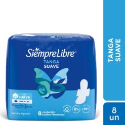 SIEMPRE LIBRE TOALLITAS HIGÉNICAS TANGA SUAVE x8 un.