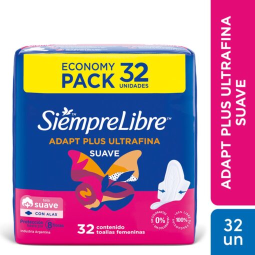 SIEMPRE LIBRE ADAPT PLUS ULTRAFINAS X 32 UNIDADES