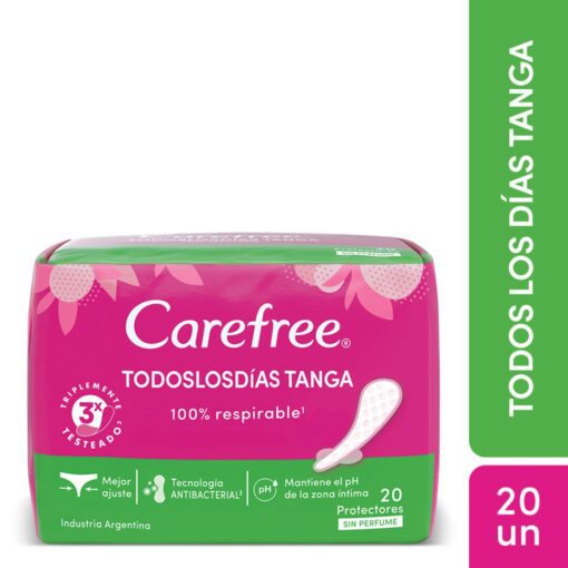 CAREFREE PROTECTORES DIARIOS BRISA TANGA SIN PERFUME x20 un