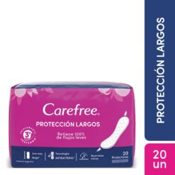 CAREFREE PROTECTOR DIARIO PROTECCION LARGOS x20 un