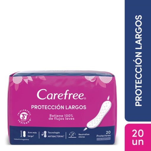 CAREFREE PROTECTOR DIARIO PROTECCION LARGOS x20 un