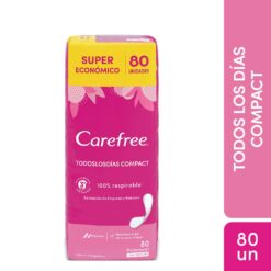 CAREFREE PROTECTORES DIARIOS  PROTECCIÓN COMPACT X 80 UNIDADES